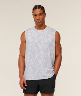 Gymshark Distance Seamless Tank -  Light Grey /  Light Grey / ACID WASH
