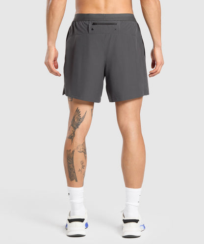 Gymshark Land to Water 6" Shorts - Asphalt Grey