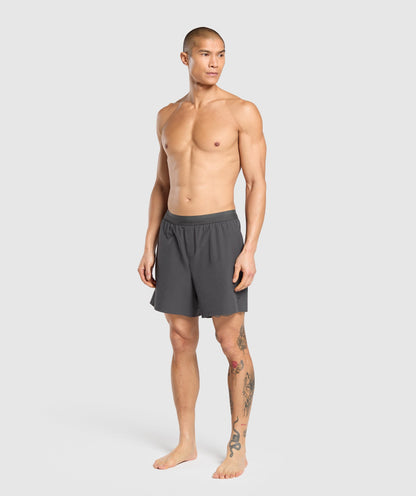 Gymshark Land to Water 6" Shorts - Asphalt Grey