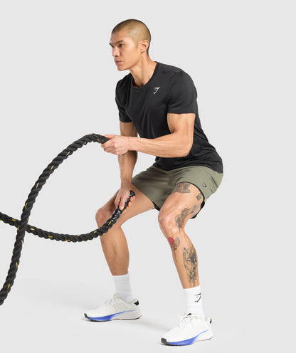 Gymshark Land to Water 6" Shorts - Base Green