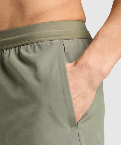 Gymshark Land to Water 6" Shorts - Base Green