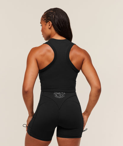 Gymshark Legacy Sleeveless Crop Top - Black