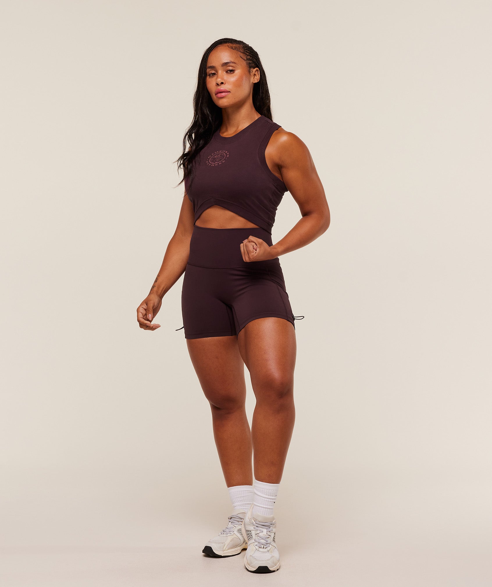 Gymshark Legacy Sleeveless Crop Top - Cherry Purple
