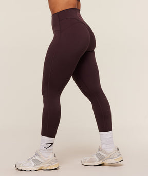 Gymshark Legacy Logo Leggings - Cherry Purple