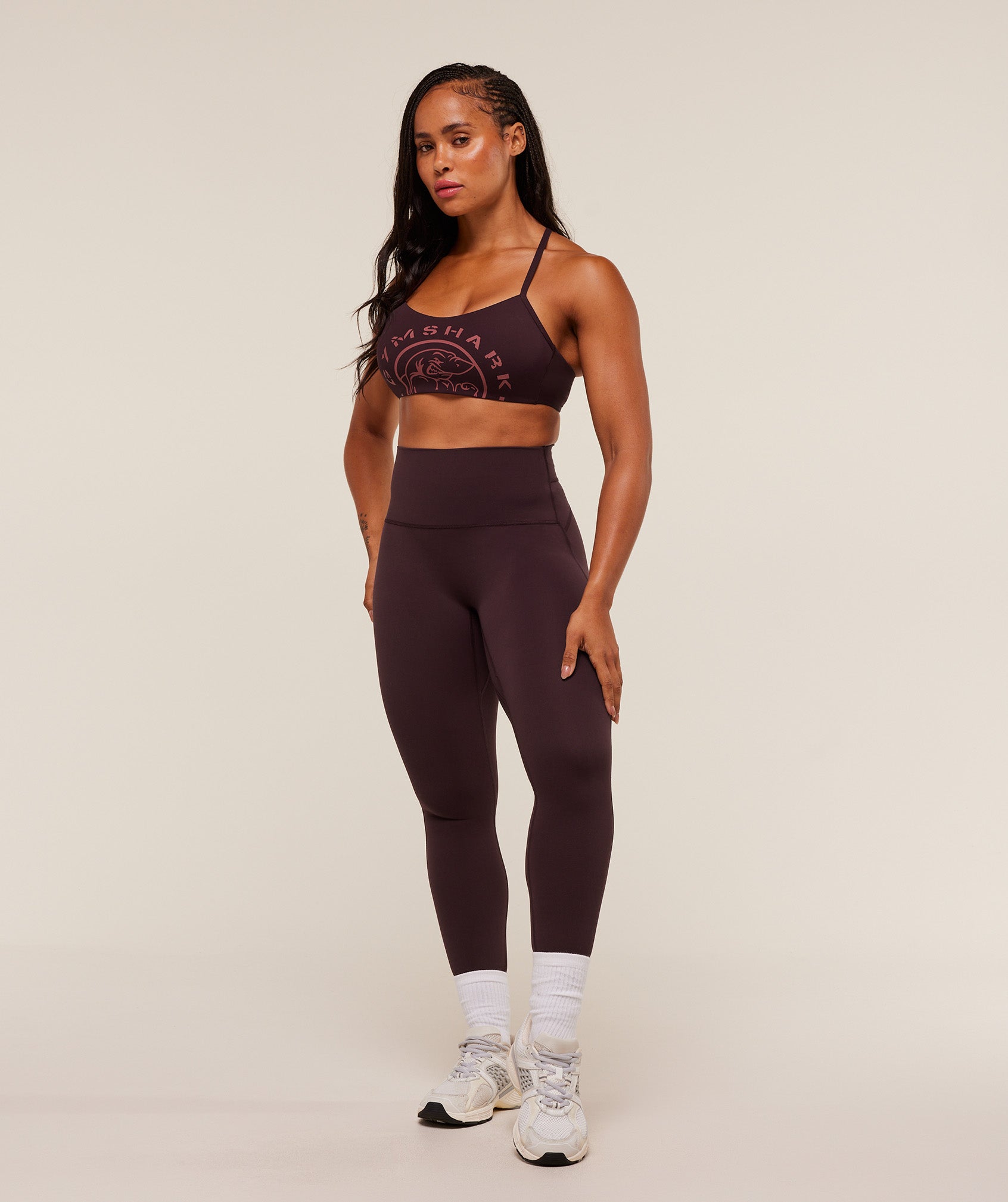 Gymshark Legacy Logo Leggings - Cherry Purple