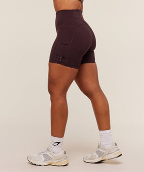Gymshark Legacy Logo Tight Shorts - Cherry Purple