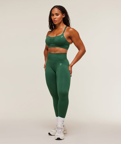 Gymshark Lift Seamless Sports Bra - Lift Green/Lift Green Marl