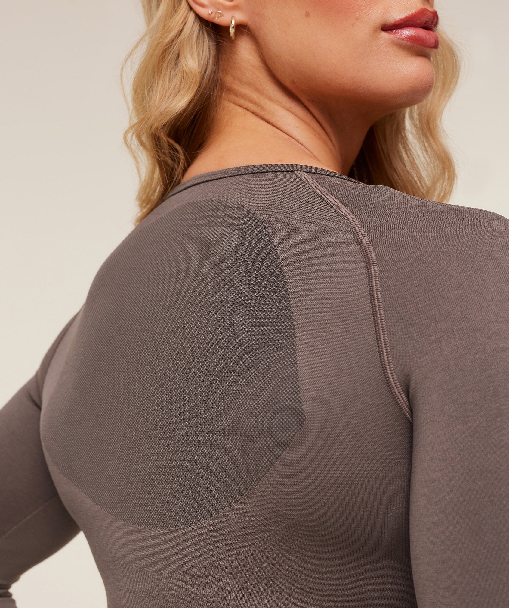 Gymshark Lift Seamless Jacket - Cool Brown