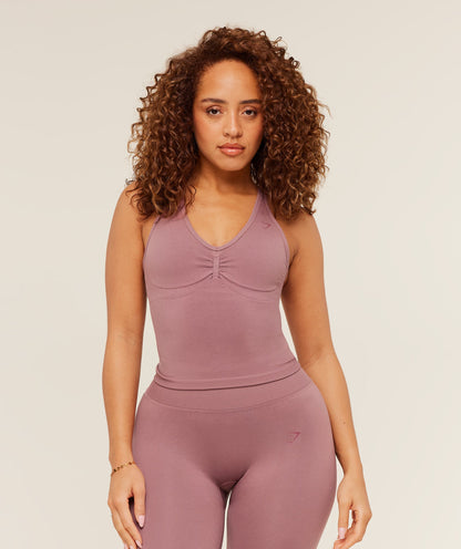 Gymshark Lift Seamless Tank with Shelf - Calm Pink