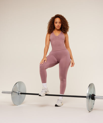 Gymshark Lift Seamless Tank with Shelf - Calm Pink