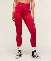 Gymshark Lift Varsity Seamless Leggings - Carmine Red