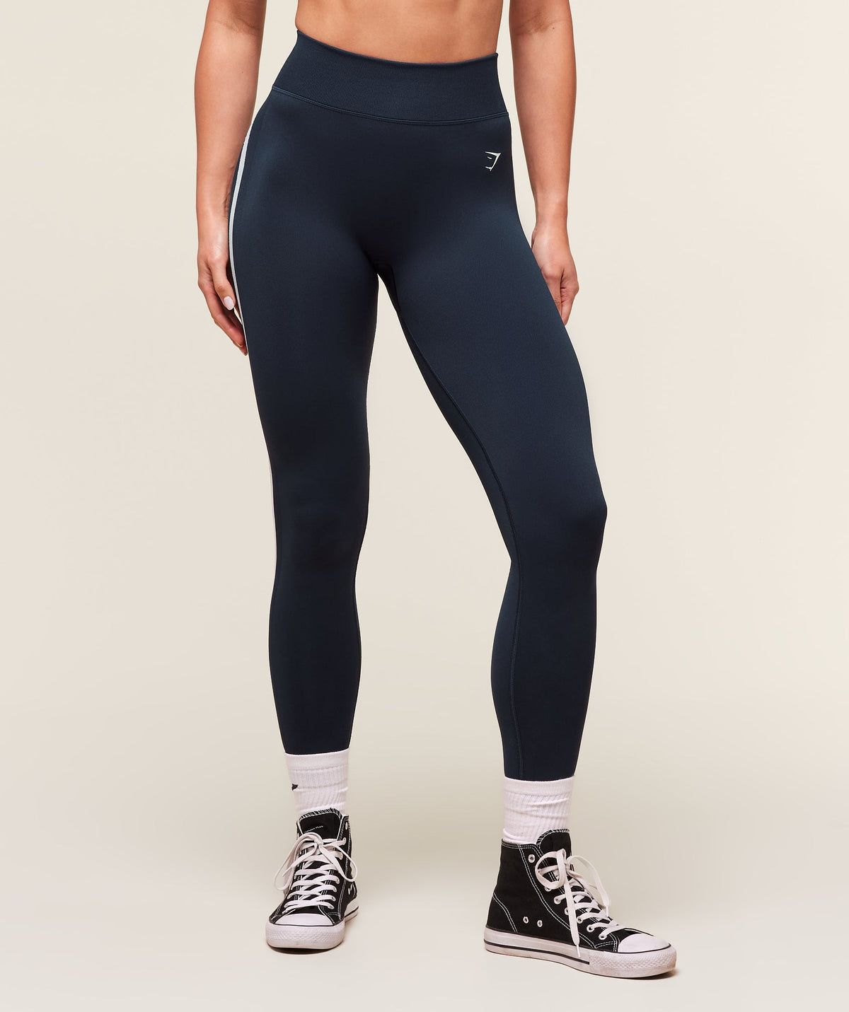 Gymshark Lift Varsity Seamless Leggings - Heavy Blue