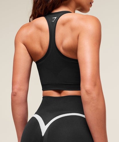 Gymshark Lift Campus Seamless Tank - Black