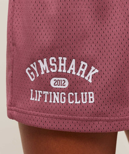 Gymshark Lifting Club Mesh Shorts - Reset Pink