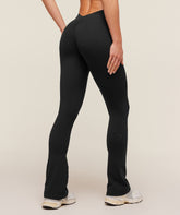 Gymshark Lifting Dipped Waistband Flared Leggings - Black