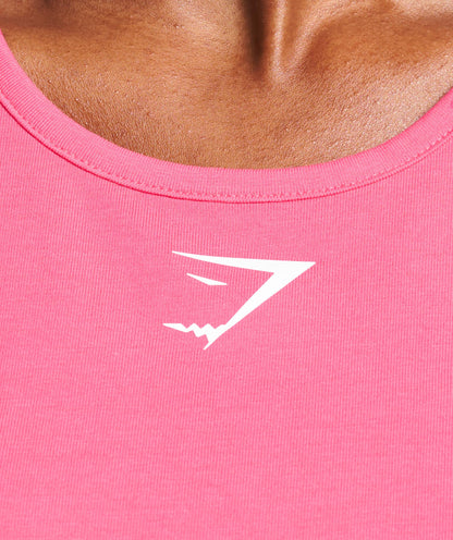 Gymshark Training Cotton Tank - Freak Out Pink
