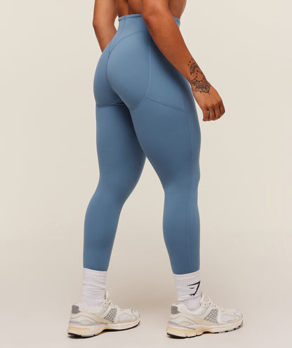Gymshark Lifting Pocket Leggings - Worn Blue