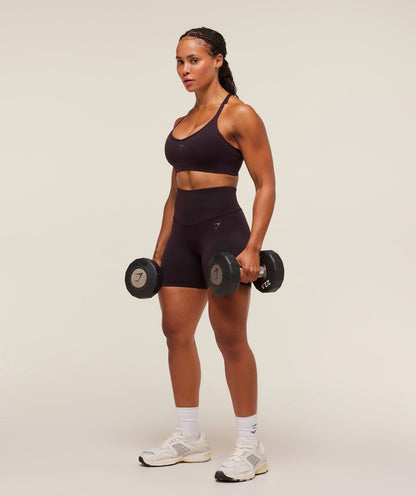 Gymshark Activate Seamless Bralette - Plum Brown