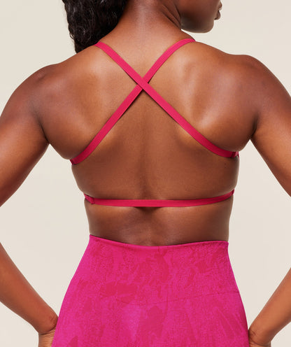 Gymshark Adapt Camo Cross Back Sports Bra - Build Pink/Energy Pink