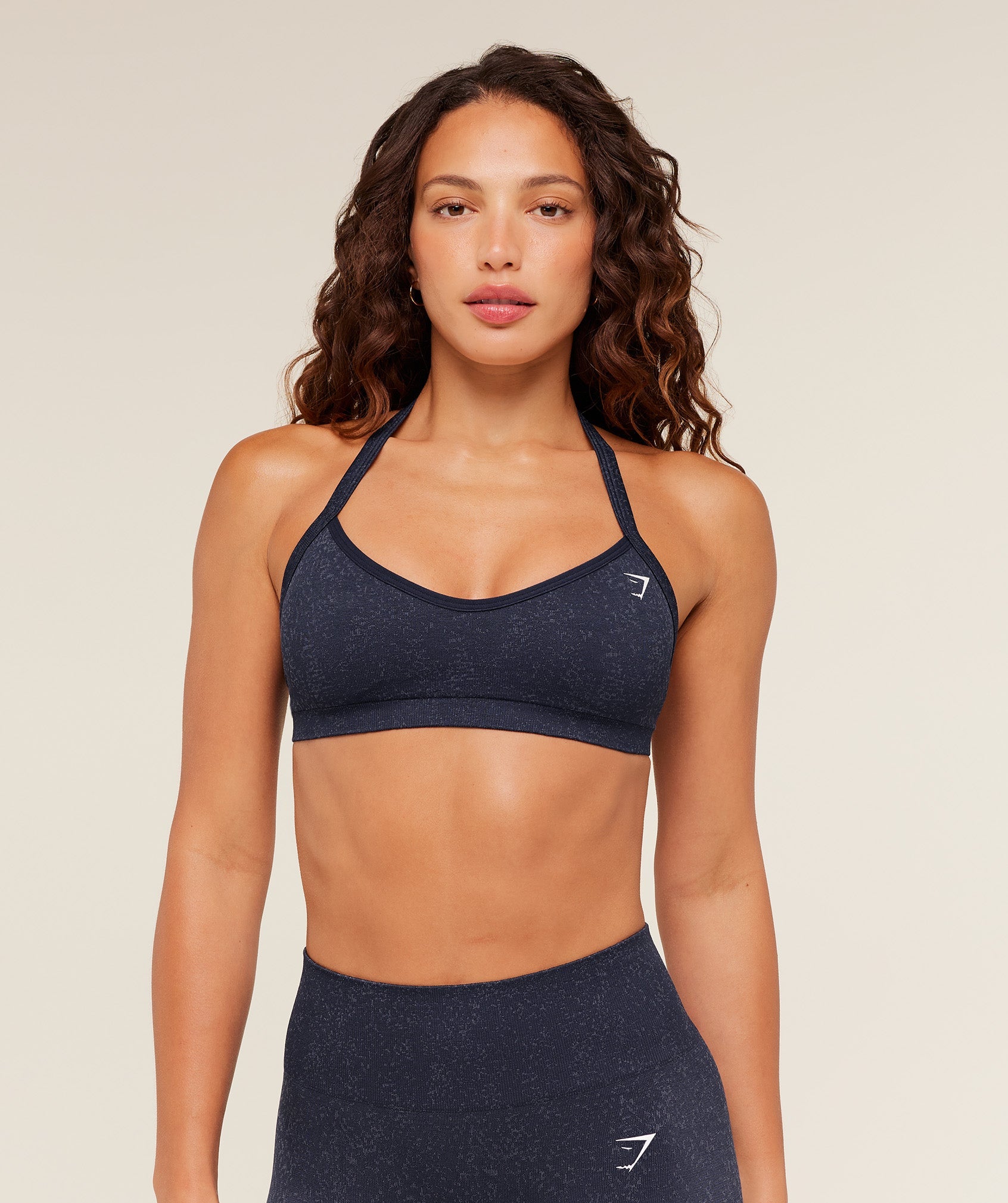 Gymshark Adapt Fleck Sports Bra - Heavy Blue/Iron Blue