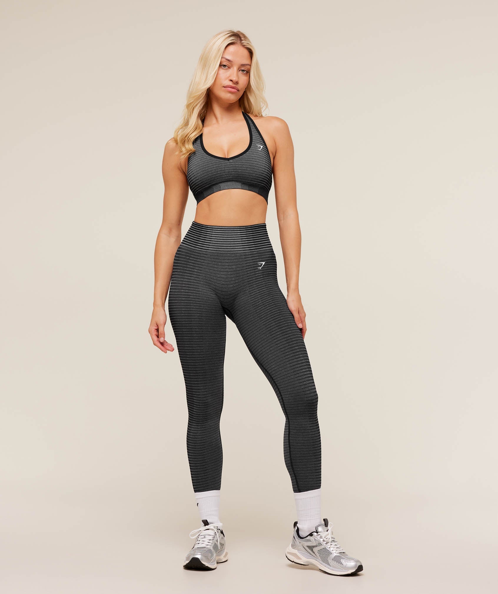 Gymshark Sport Seamless Sports Bra - GS Onyx Grey/GS Black