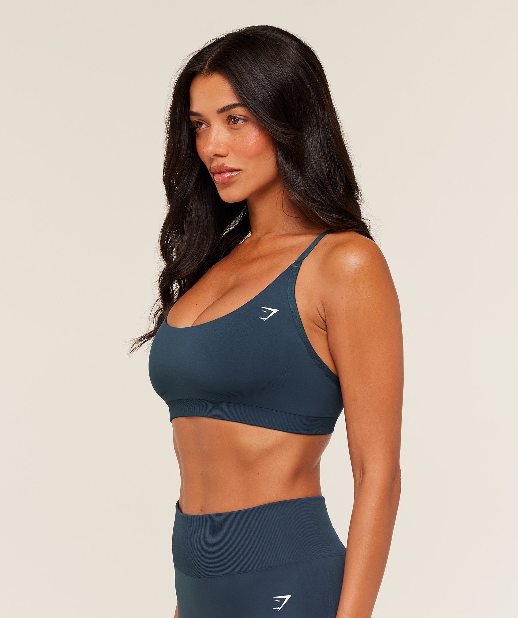 Gymshark Everyday Seamless Racerback Sports Bra - GS Stealth Blue