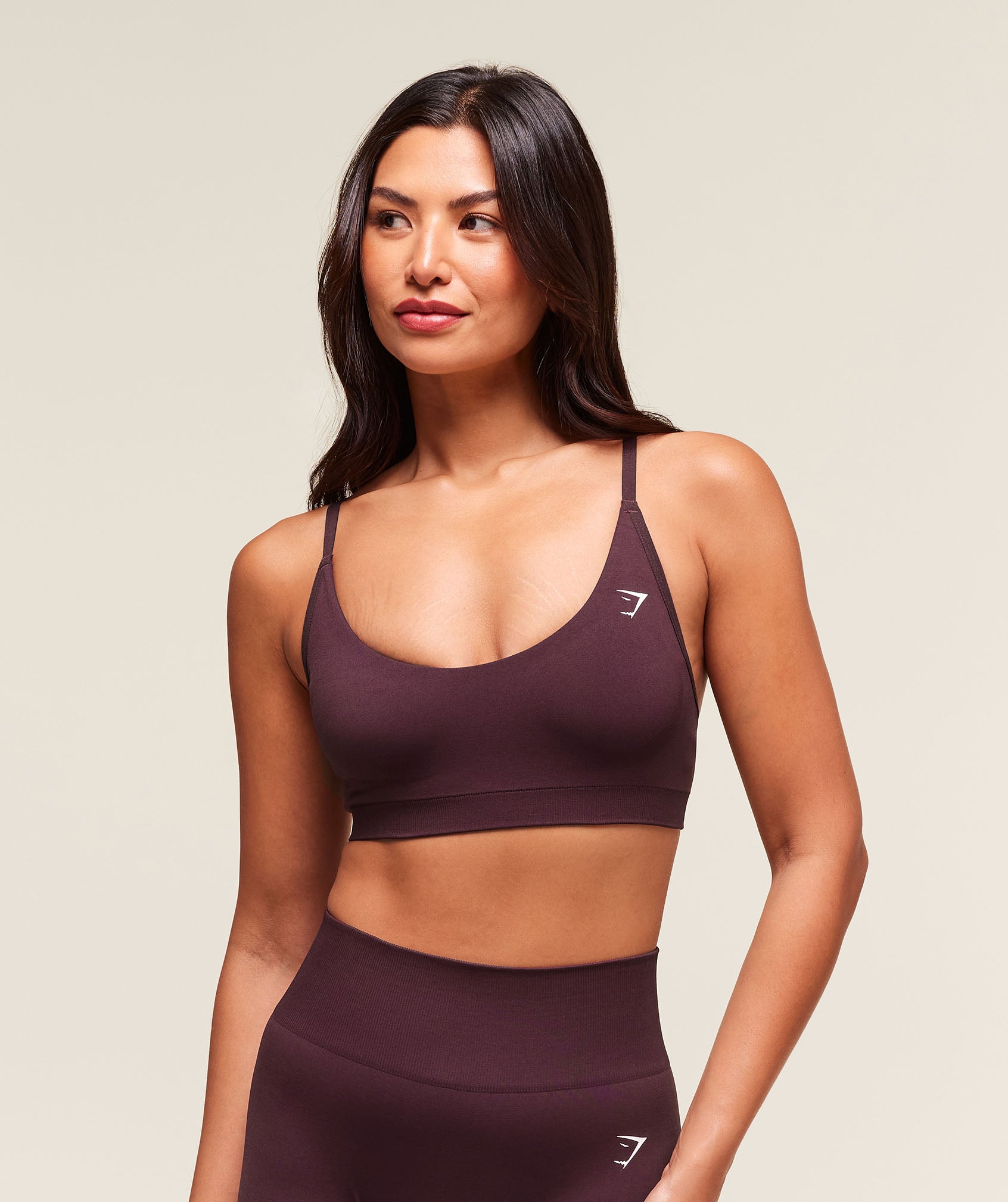 Gymshark Everyday Seamless Racerback Sports Bra - Cherry Purple
