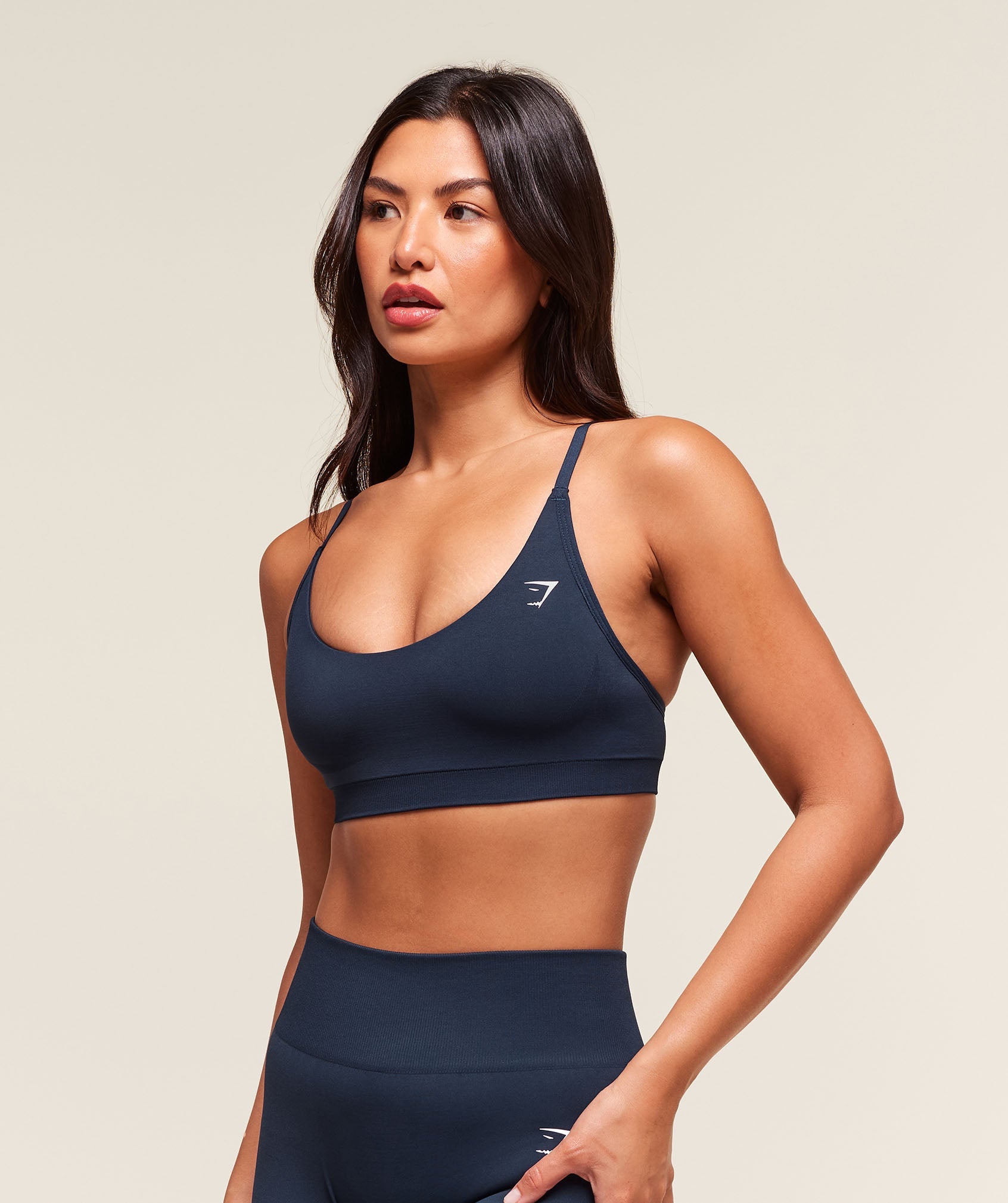 Gymshark Everyday Seamless Racerback Sports Bra - Navy