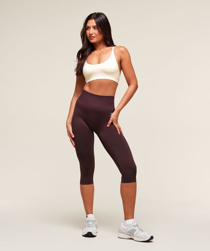 Gymshark Everyday Seamless Racerback Sports Bra - Soft White