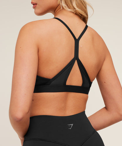 Gymshark Flow Light Support Sports Bra - GS Black