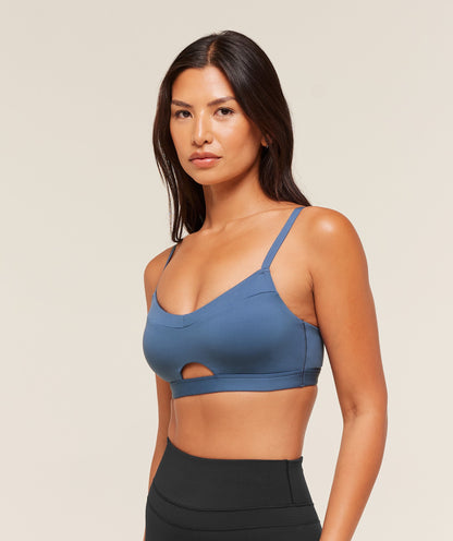 Gymshark Balcony Peekaboo Sports Bra - Compound Blue