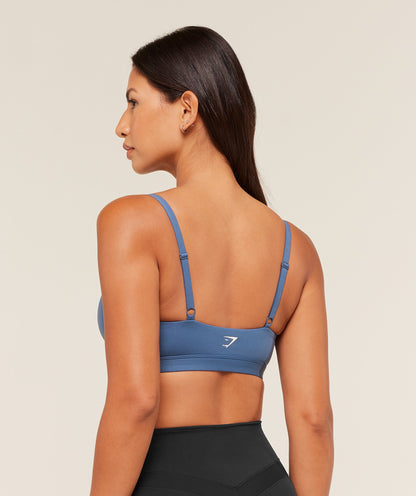 Gymshark Balcony Peekaboo Sports Bra - Compound Blue