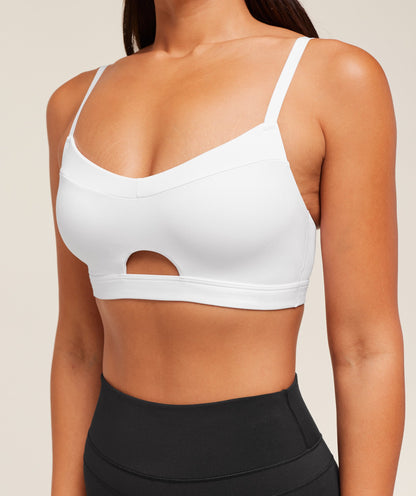 Gymshark Balcony Peekaboo Sports Bra - White