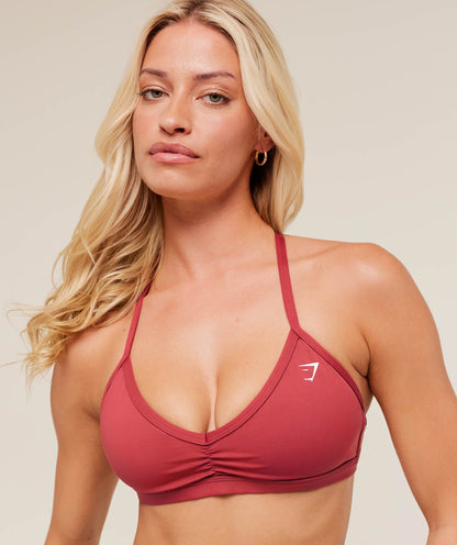 Gymshark Minimal Sports Bra - Athletic Burgundy