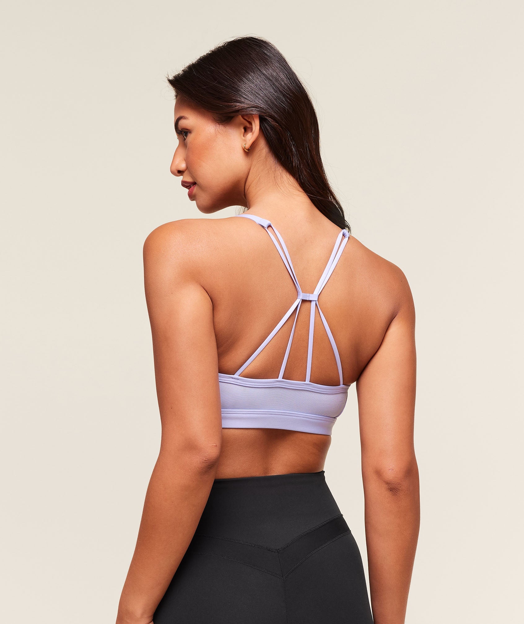 Gymshark Ruched Strappy Sports Bra - Peri Blue