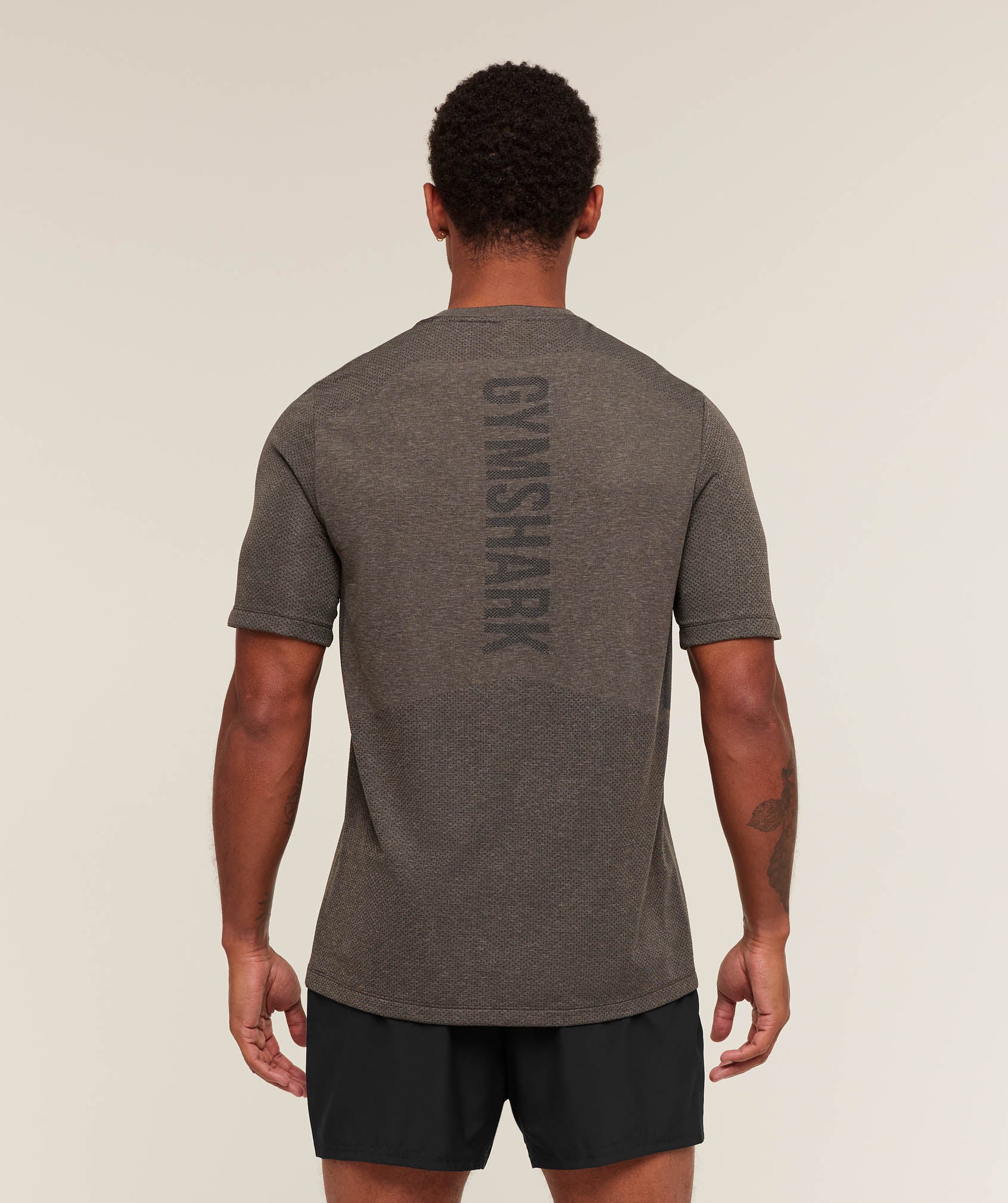 Gymshark Lightweight Seamless T-Shirt - Archive Brown/Cement Brown