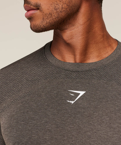 Gymshark Lightweight Seamless T-Shirt - Archive Brown/Cement Brown