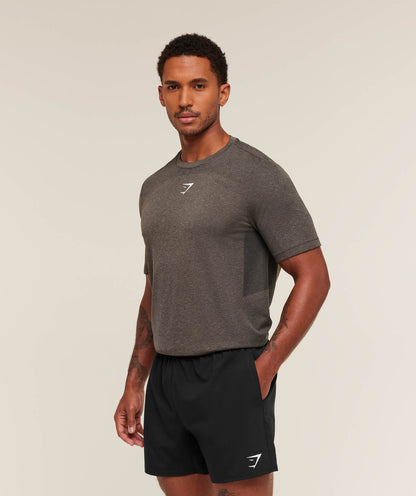 Gymshark Lightweight Seamless T-Shirt - Archive Brown/Cement Brown