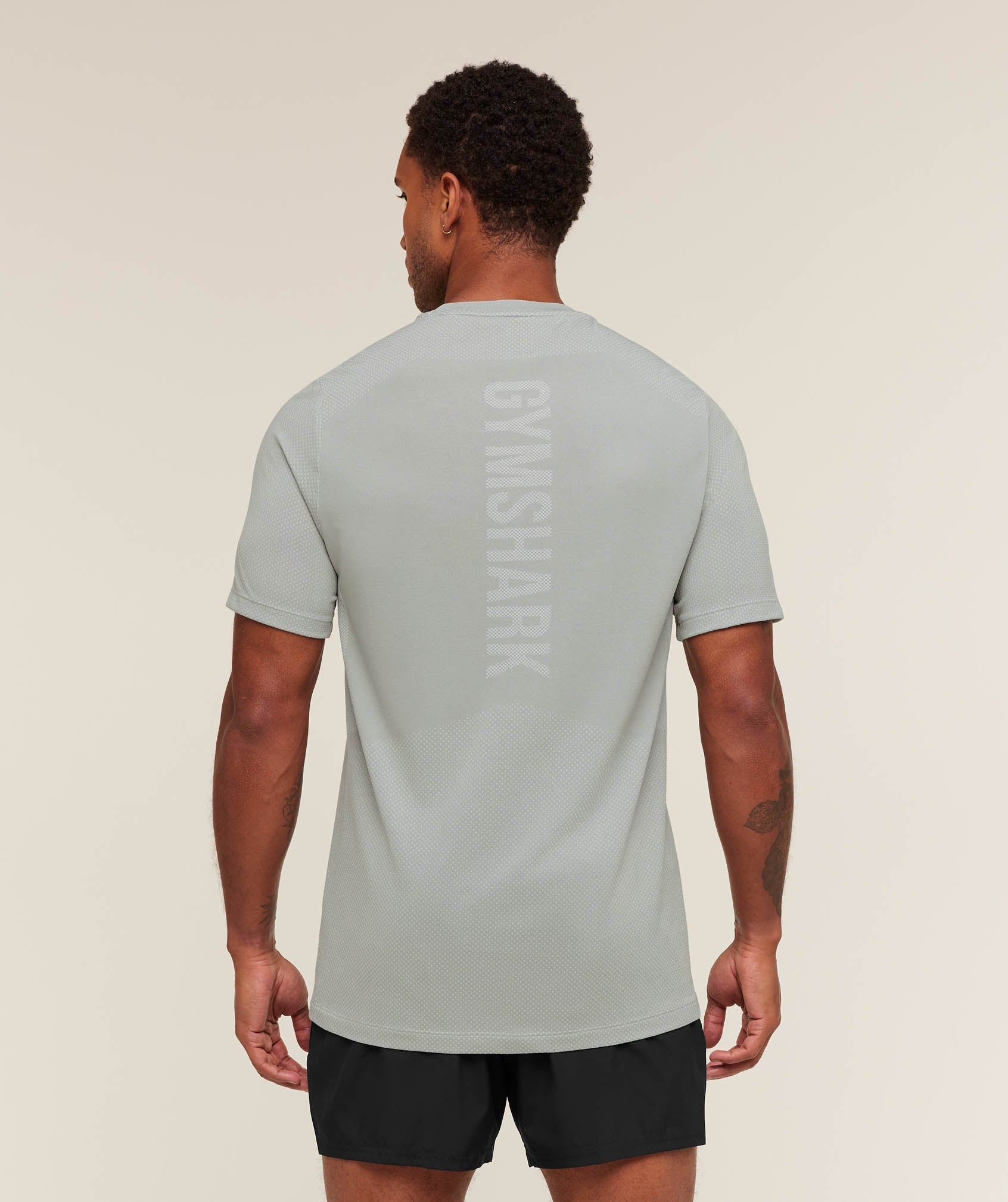 Gymshark Lightweight Seamless T-Shirt - Denim Grey/Light Grey