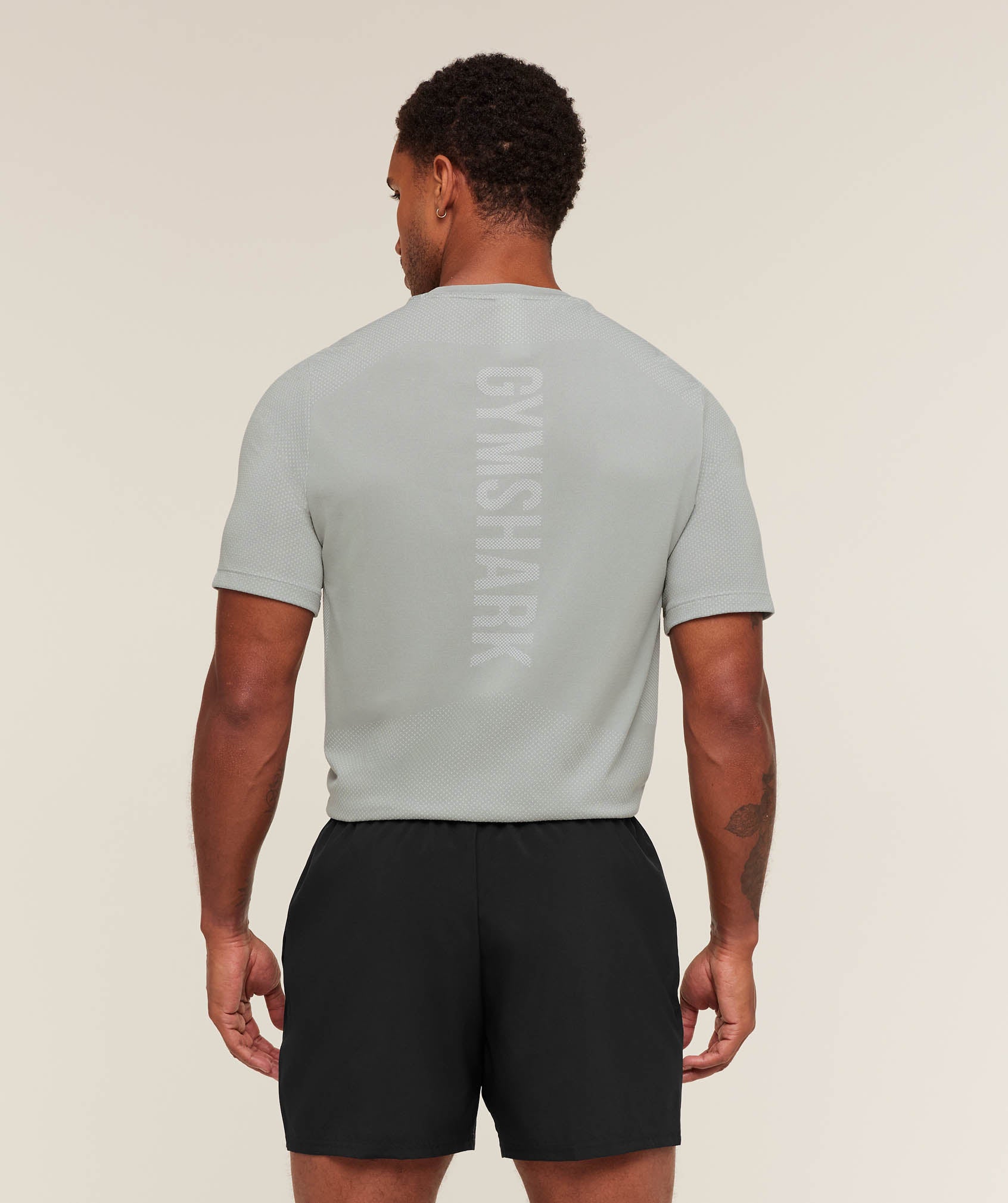 Gymshark Lightweight Seamless T-Shirt - Denim Grey/Light Grey