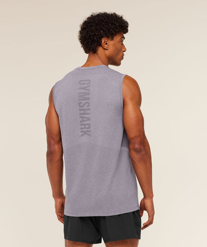 Gymshark Lightweight Seamless Tank - GS Fog Purple/ Marl
