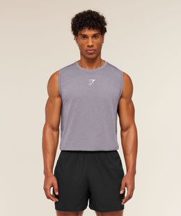 Gymshark Lightweight Seamless Tank - GS Fog Purple/ Marl