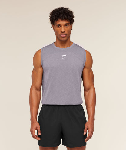 Gymshark Lightweight Seamless Tank - GS Fog Purple/ Marl