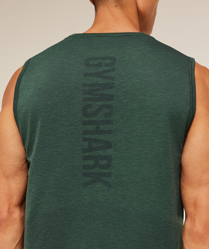Gymshark Lightweight Seamless Tank - GS Victory Green/ Marl