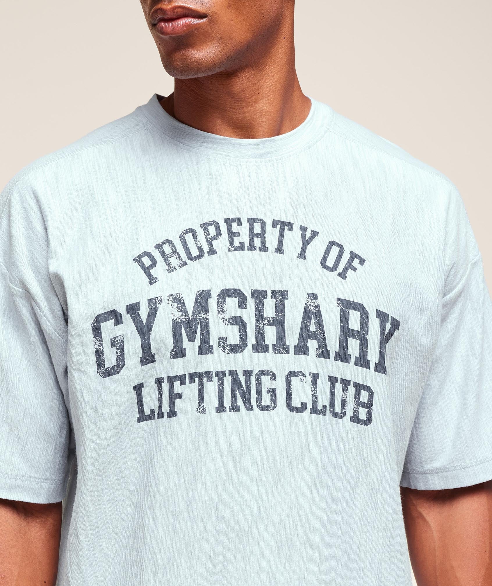 Gymshark Lightweight Slub Textured T-Shirt - Smoke Blue