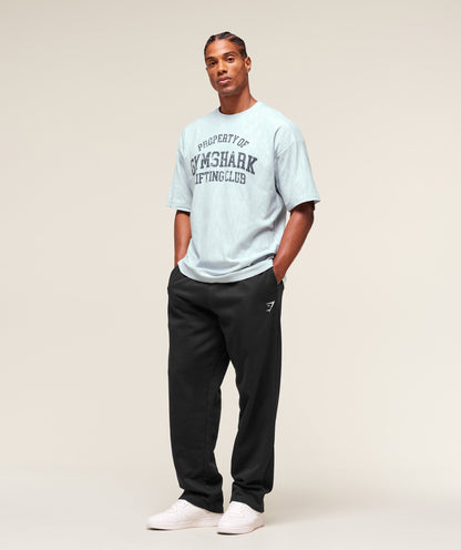 Gymshark Lightweight Slub Textured T-Shirt - Smoke Blue