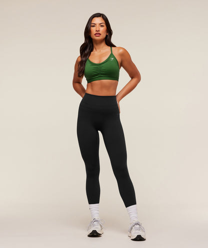 Gymshark Ruched Sports Bra - Athletic Green