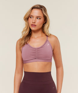 Gymshark Ruched Sports Bra - Calm Pink