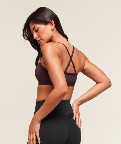Gymshark Ruched Sports Bra - Cherry Purple