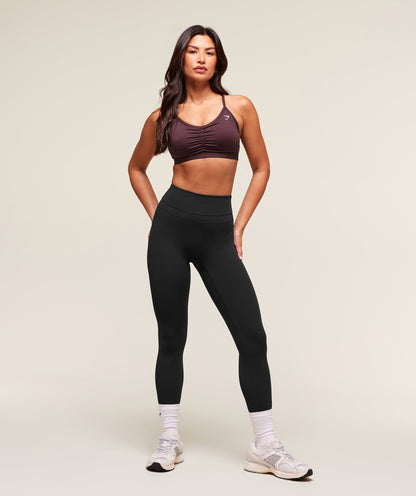 Gymshark Ruched Sports Bra - Cherry Purple